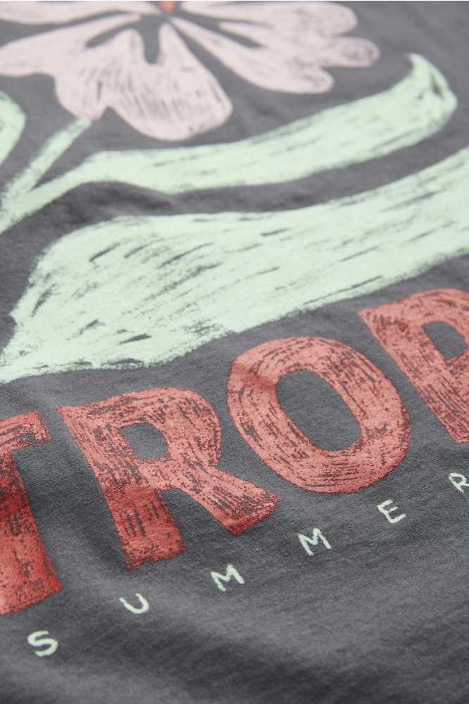 JORTROPIC SUMMER TEE SS STYD SS25 12291131 DARK SHADOW